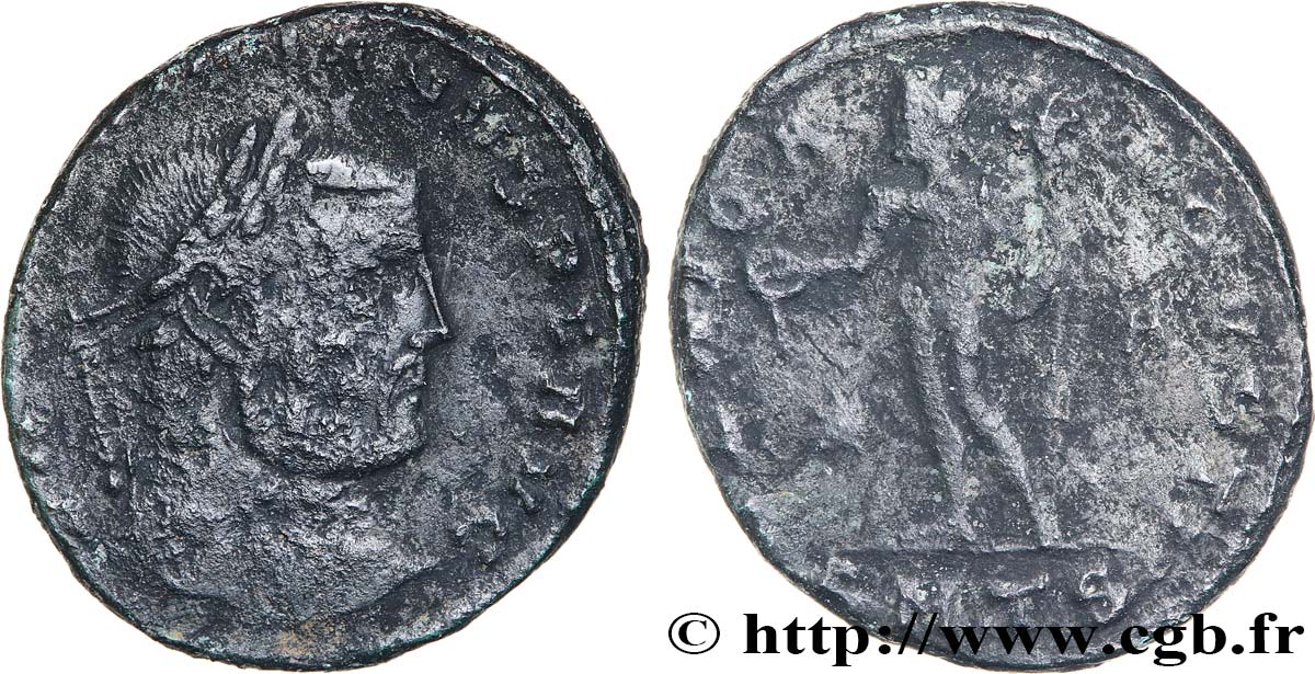 GALÈRE Follis ou nummus TB