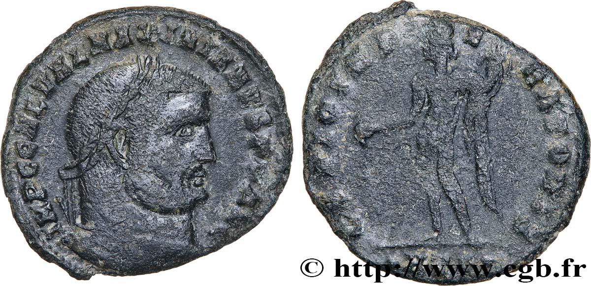 GALÈRE Follis ou nummus TB+/TB