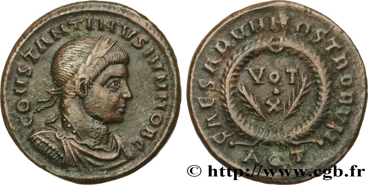 CONSTANTINO II Centenionalis ou nummus MBC+