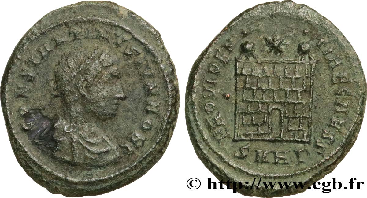 CONSTANTIN II Centenionalis ou nummus TTB/TTB+