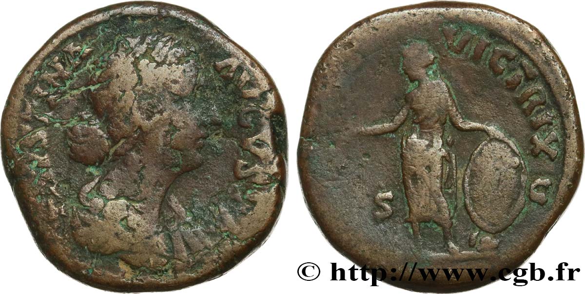 FAUSTINE JEUNE Sesterce TB/TB+