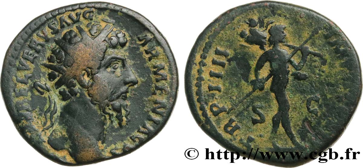 LUCIUS VÉRUS Dupondius TTB