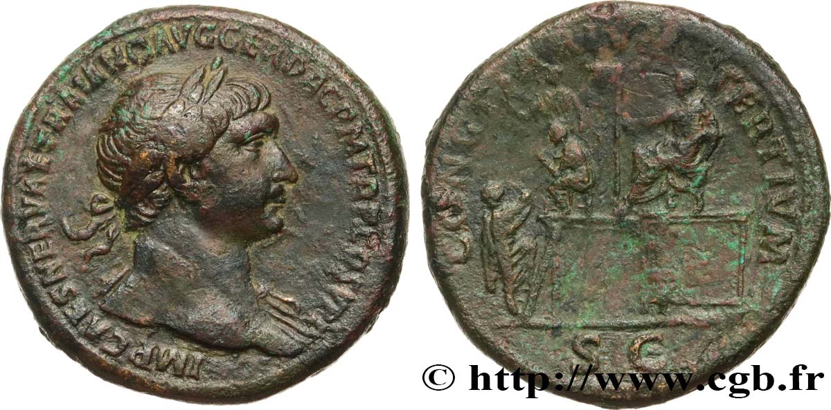 TRAJAN Sesterce TTB+/TTB