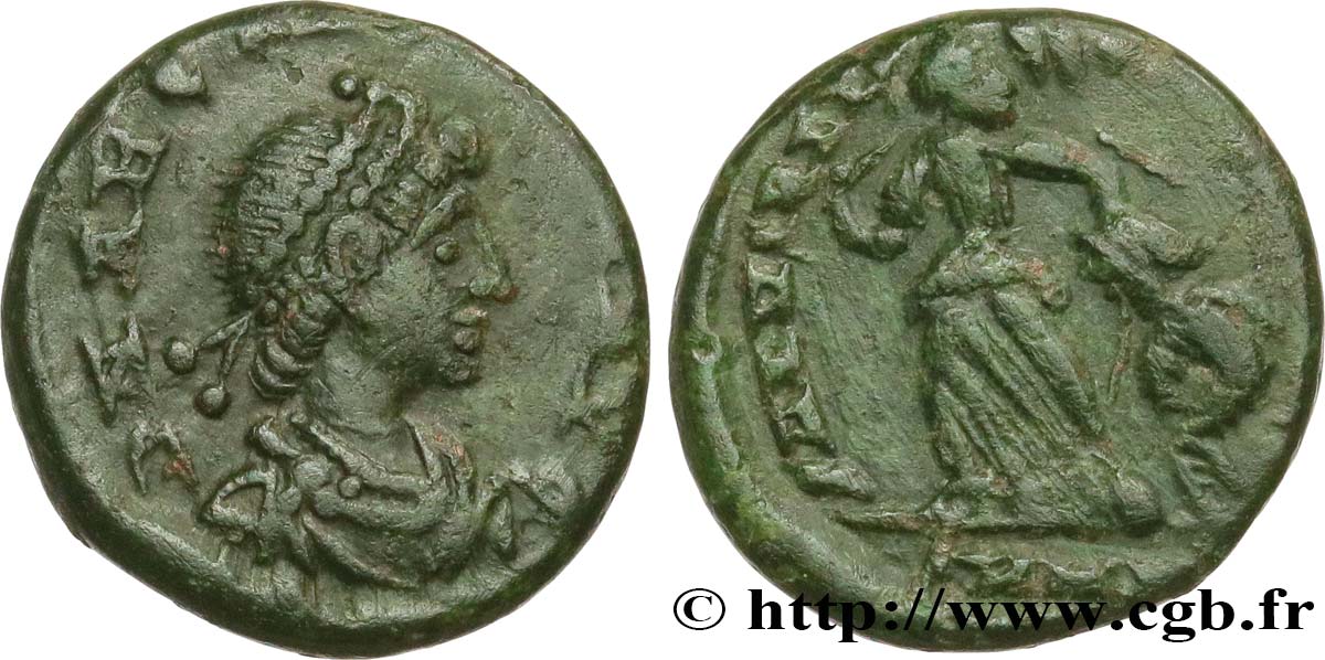 ARCADIUS Nummus, (PBQ, Æ 4) TTB/TB+