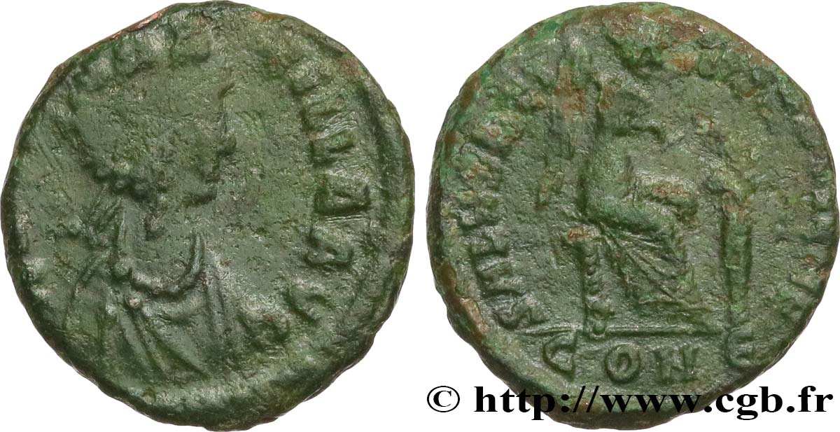 Aelia Flaccilla Nummus Pbq Ae 4 Brm Roman Coins