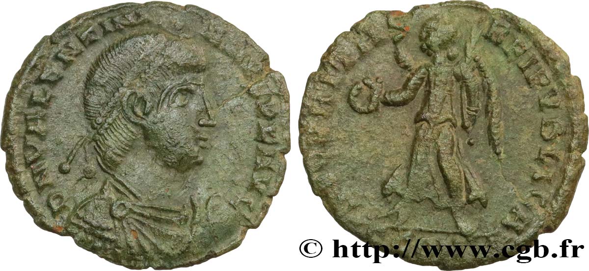 VALENTINIAN I Nummus, (Æ 3) XF