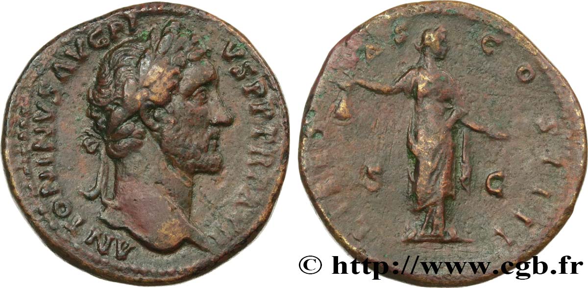 ANTONINUS PIUS Sesterce XF