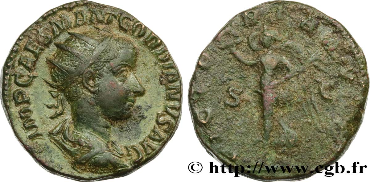 GORDIANUS III Dupondius fVZ/SS