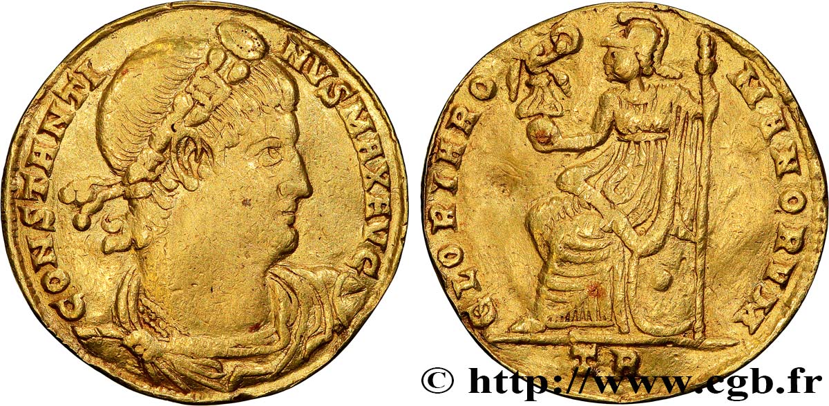 CONSTANTINE I THE GREAT Médaillon de deux solidi XF