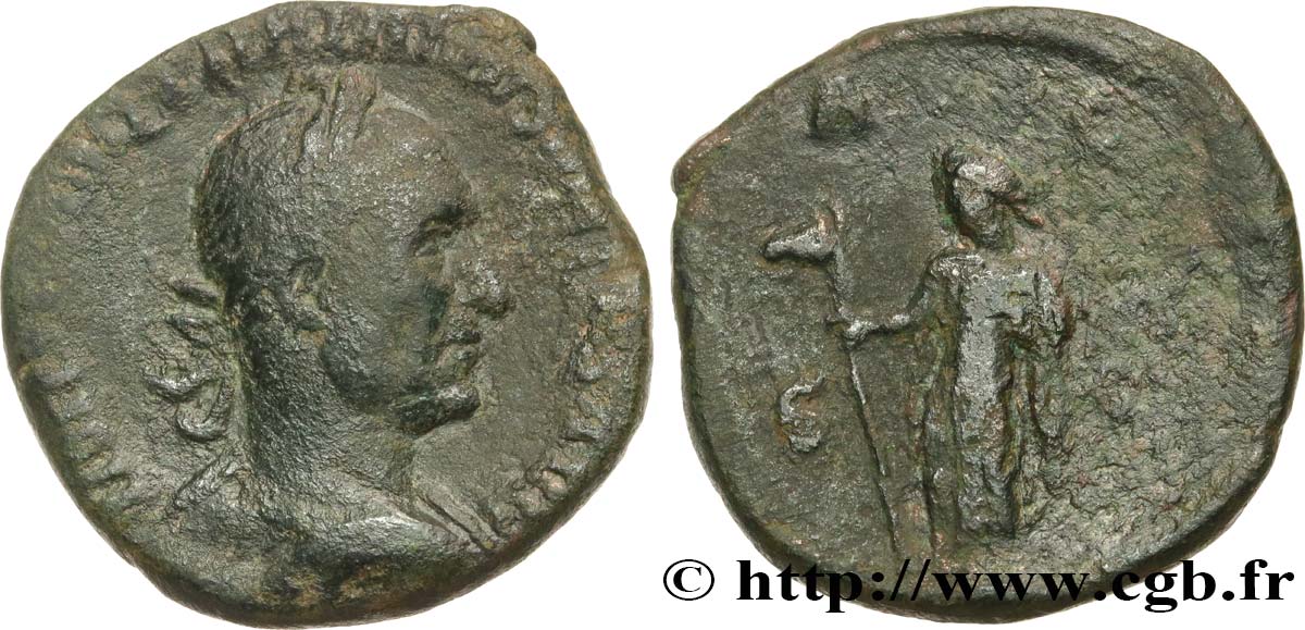 TRAJAN DÈCE Sesterce TB+/TB