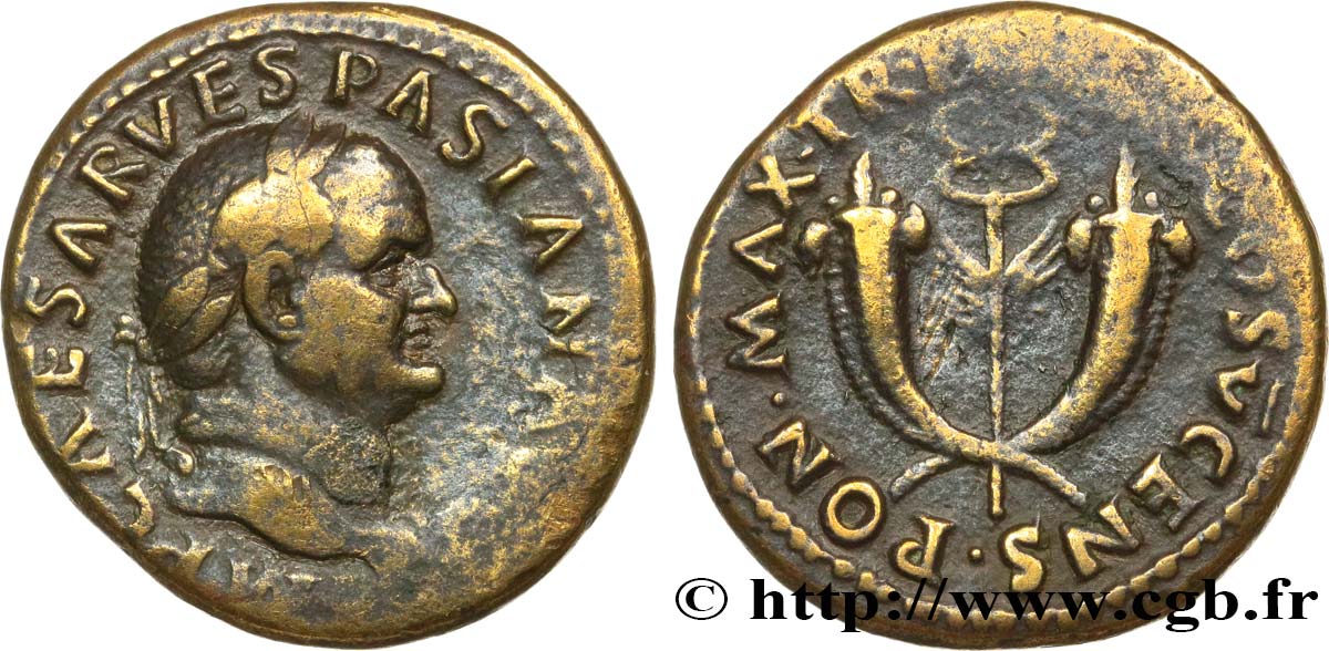 VESPASIAN Dupondius XF