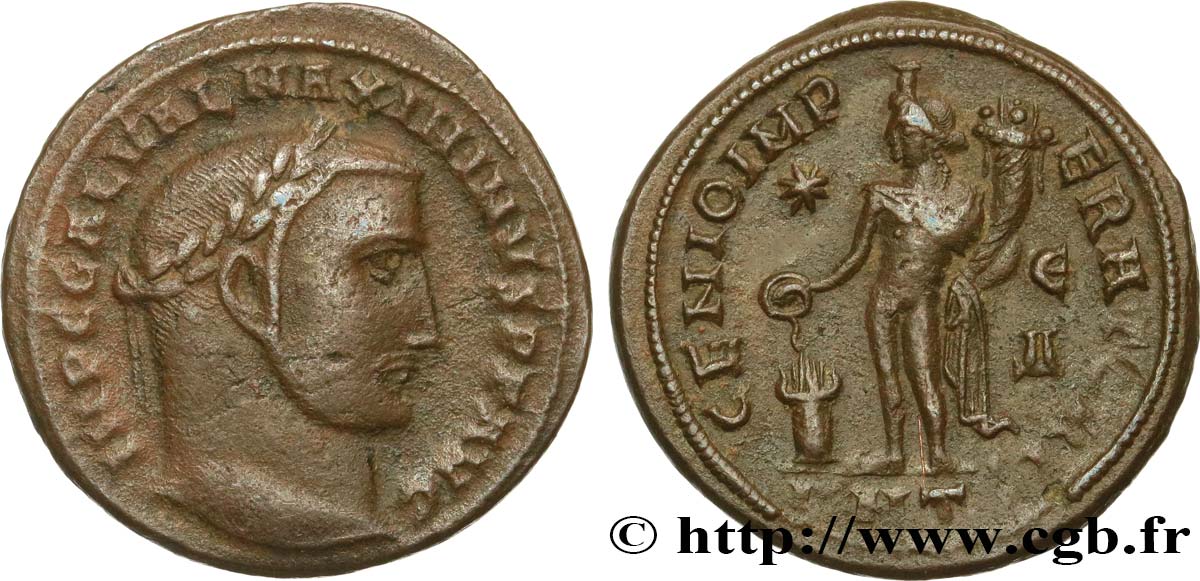 GALERIUS Follis ou nummus XF