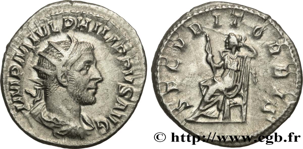 PHILIPPUS I. ARABS Antoninien fST/VZ