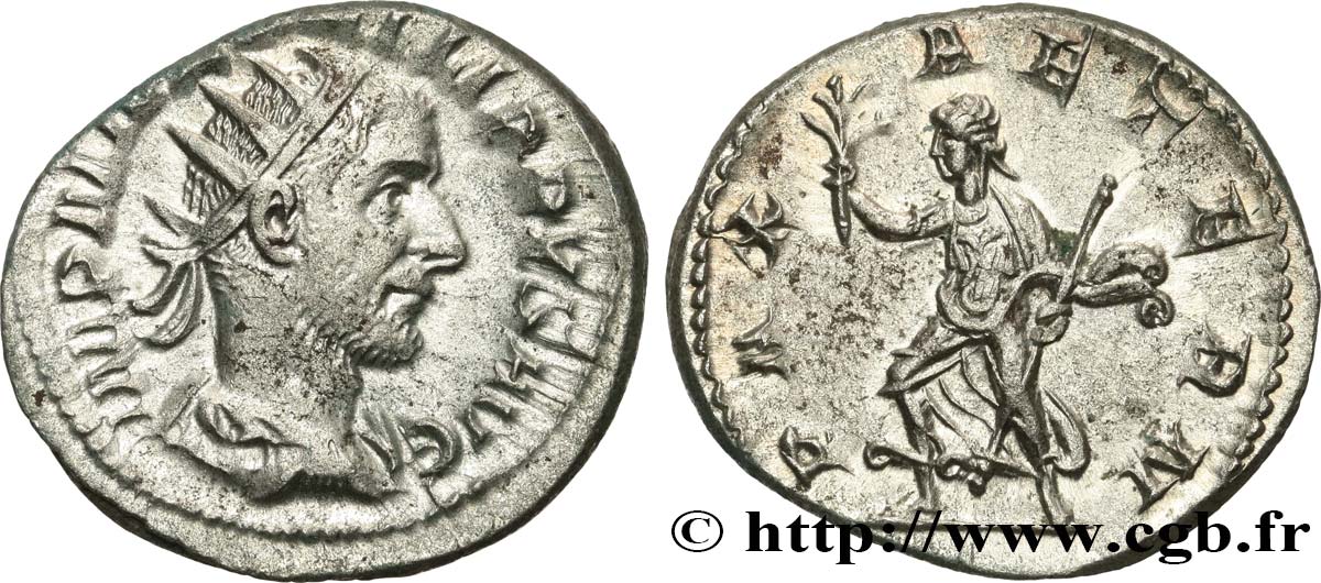PHILIPPUS I. ARABS Antoninien VZ/ST