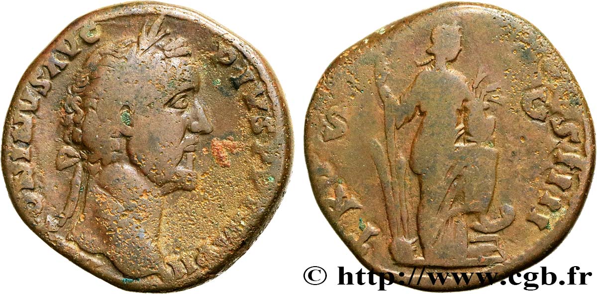 ANTONINUS PIUS Sesterce VF