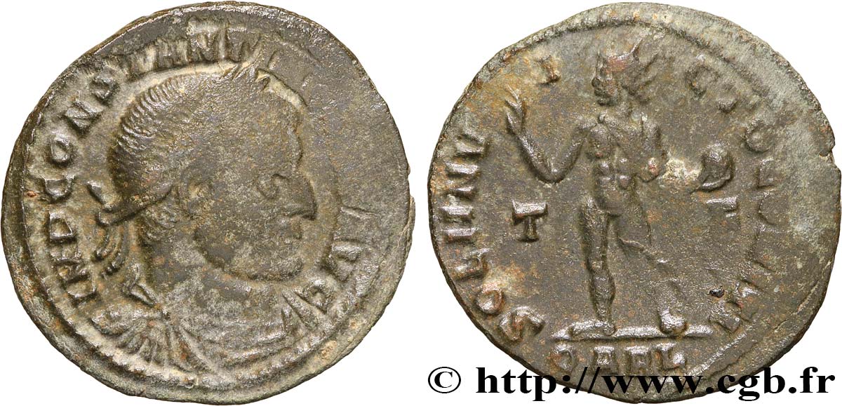 CONSTANTINO I EL MAGNO Follis ou nummus BC+/MBC