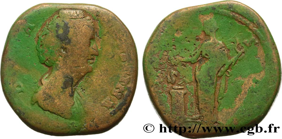 FAUSTINE MÈRE Sesterce B+