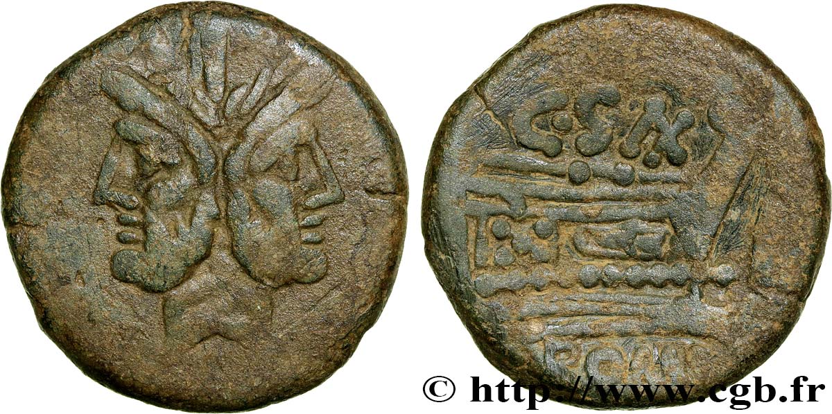 ROMAN REPUBLIC - ANONYMOUS As XF/VF