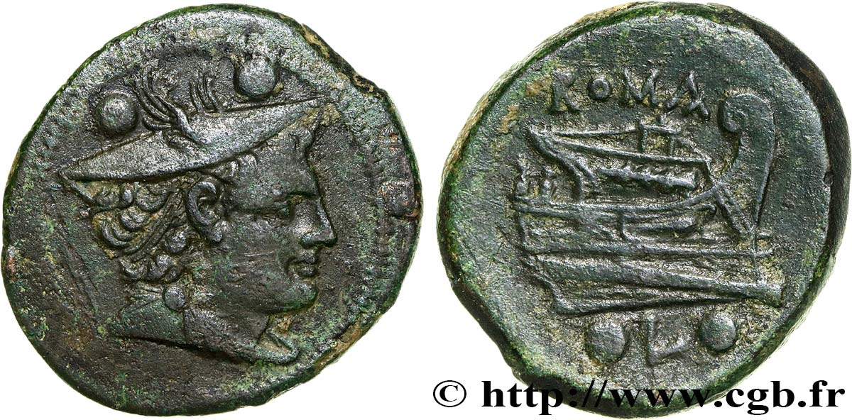 ROMAN REPUBLIC - ANONYMUS Sextans XF