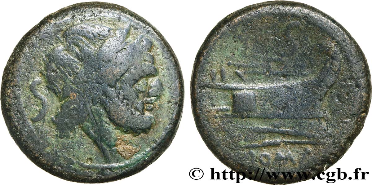ROMAN REPUBLIC - ANONYMOUS Semis VF