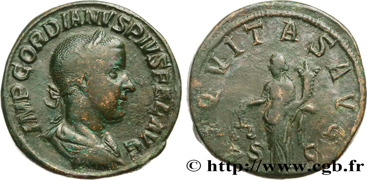 GORDIAN III Sesterce VF