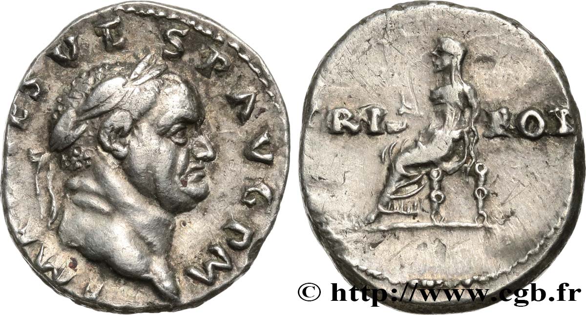 VESPASIAN Denier AU/AU