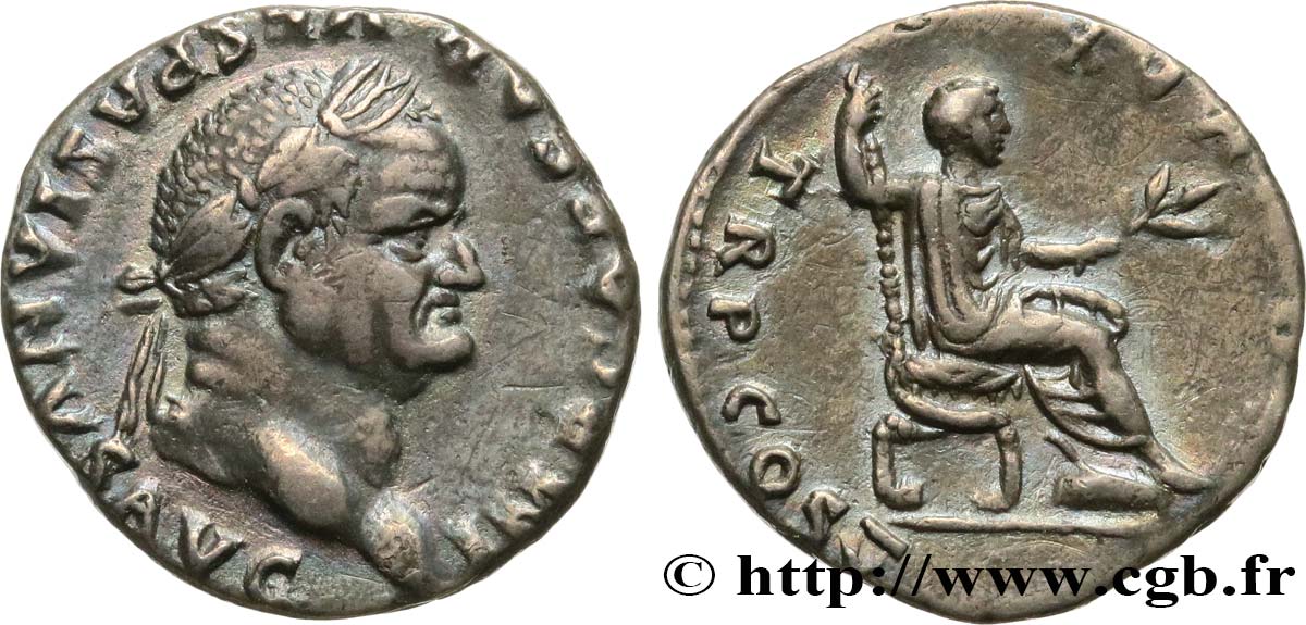 VESPASIAN Denier AU