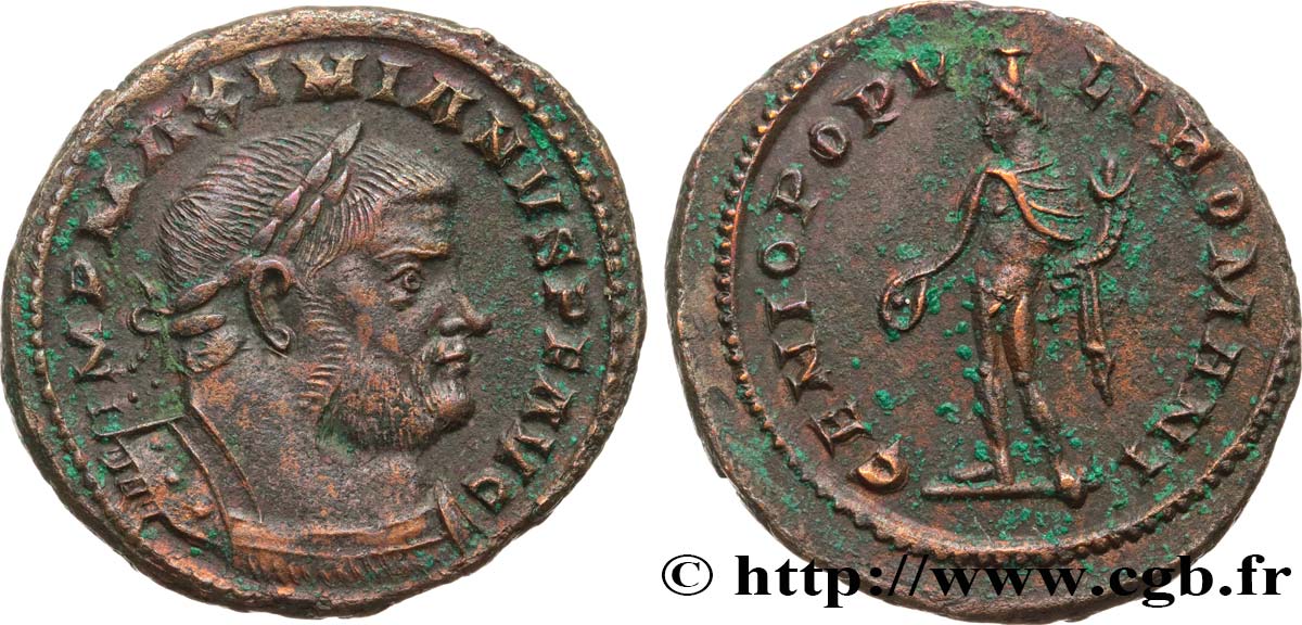 MAXIMIANUS HERCULIUS Follis ou nummus XF