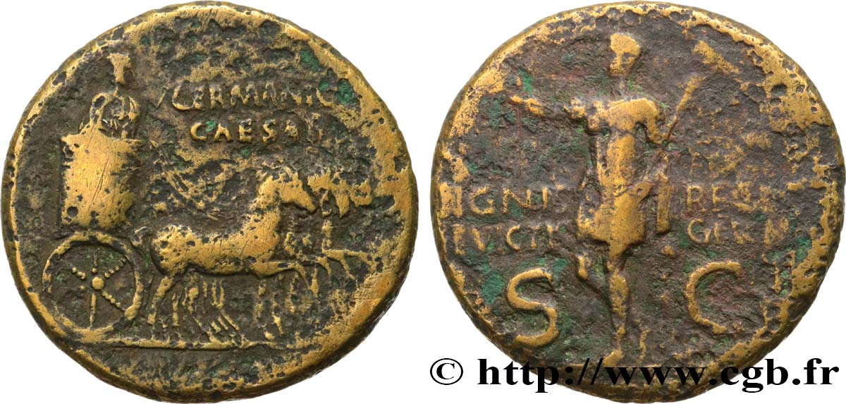 GERMANICUS Dupondius TB+