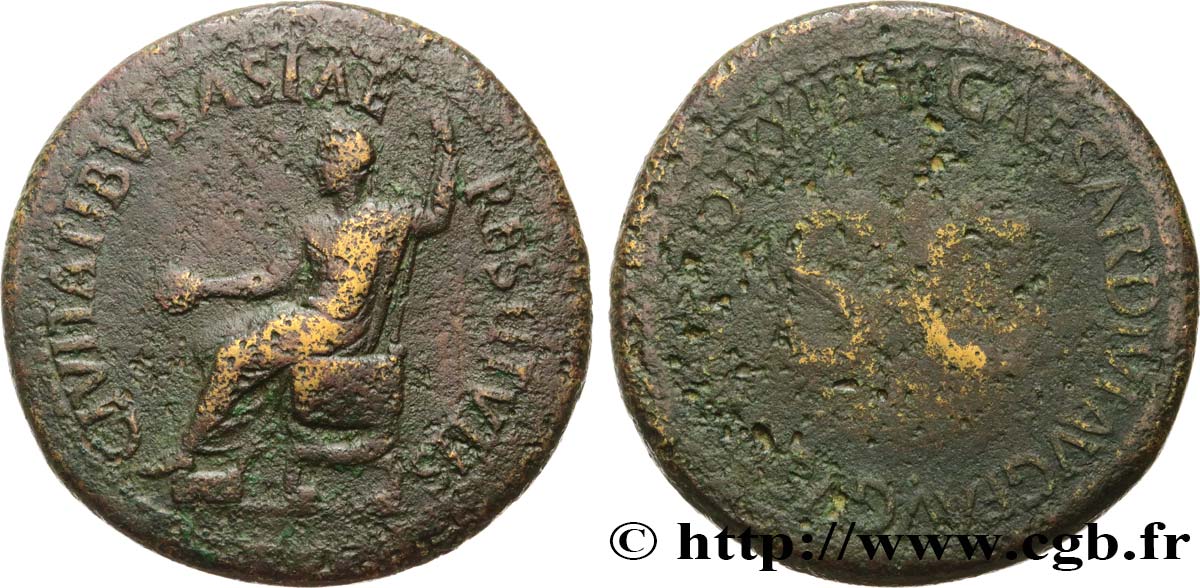 TIBÈRE Sesterce TB+