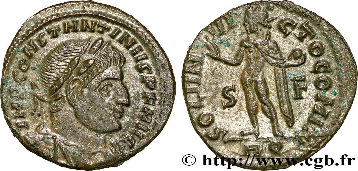 CONSTANTINO I EL MAGNO Follis ou nummus EBC