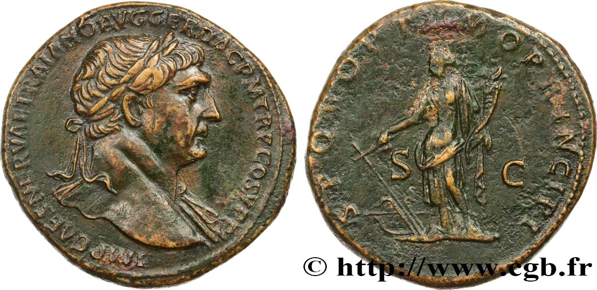 TRAJAN Sesterce TTB+/TTB