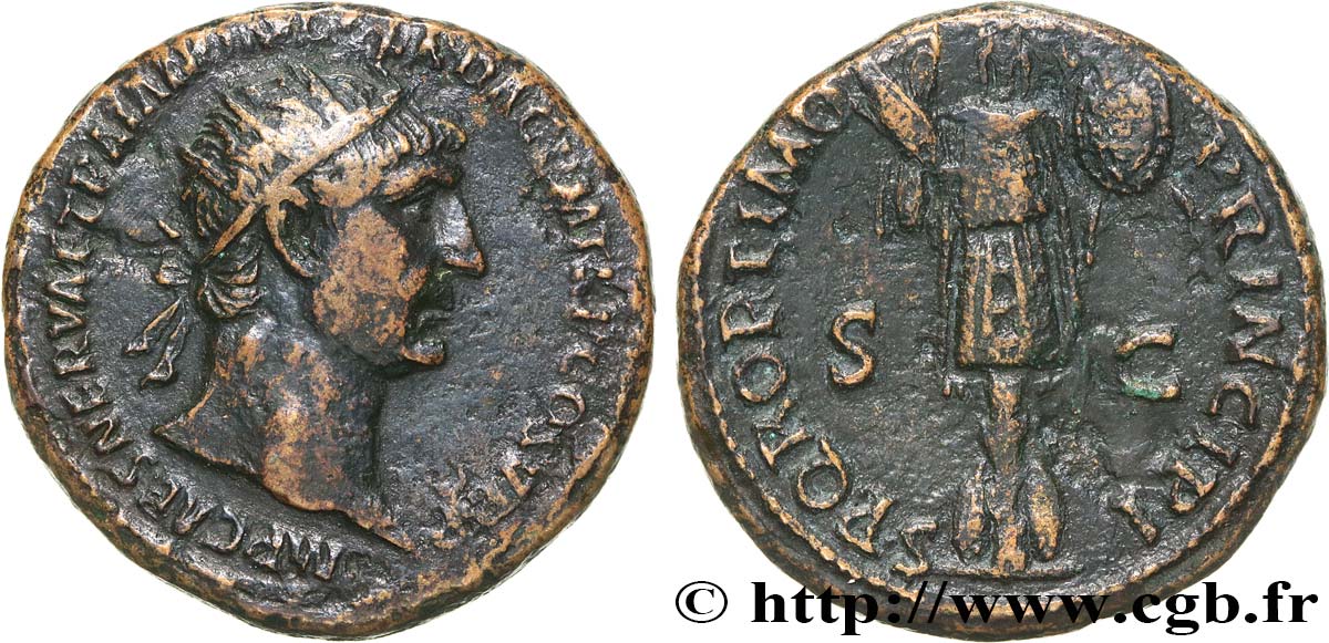 TRAJAN Dupondius TB+