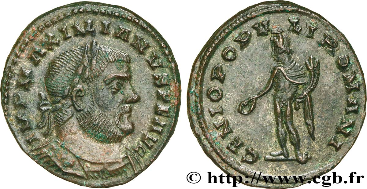 MAXIMIANUS HERCULIUS Follis ou nummus AU