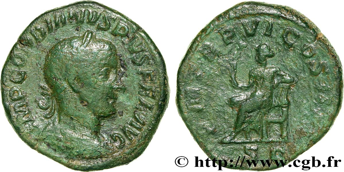 GORDIAN III Sesterce VF