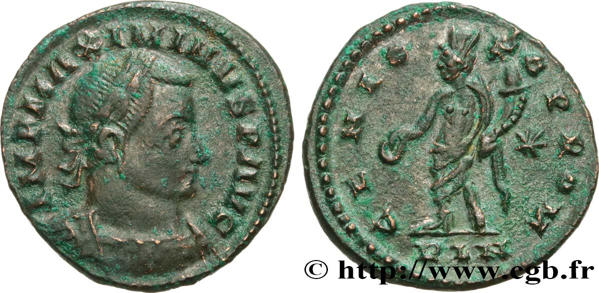 MAXIMIN II DAIA Follis ou nummus TTB/TTB+