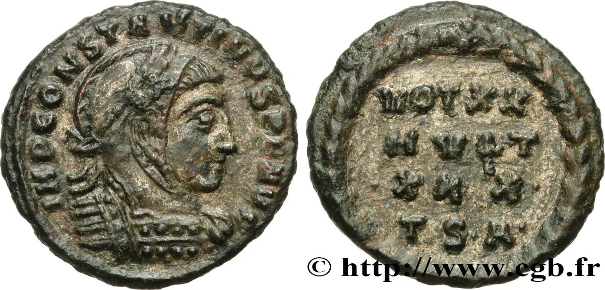 CONSTANTIN Ier LE GRAND Centenionalis ou nummus TTB+/TTB