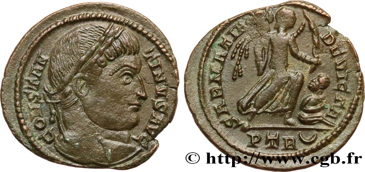 CONSTANTINE I THE GREAT Centenionalis ou nummus AU