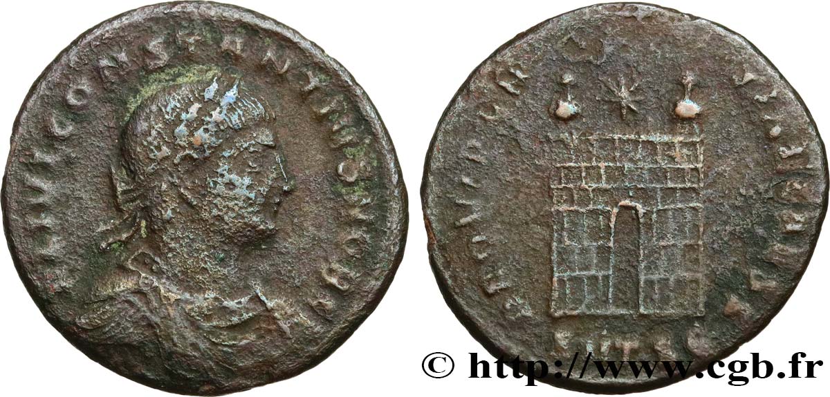 CONSTANTIUS II Centenionalis ou nummus VF