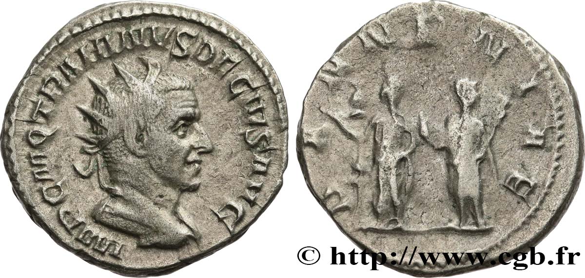 TRAJAN DÈCE Antoninien TTB