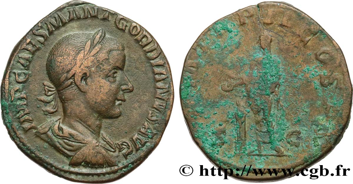 GORDIANUS III Sesterce SS/fSS