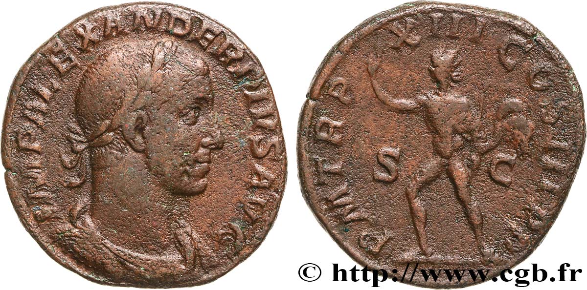 ALEXANDRE SÉVÈRE Sesterce TB+