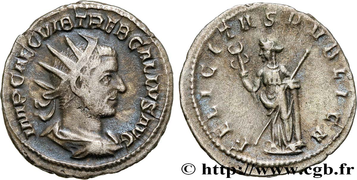 TREBONIANUS GALLUS Antoninien XF/AU