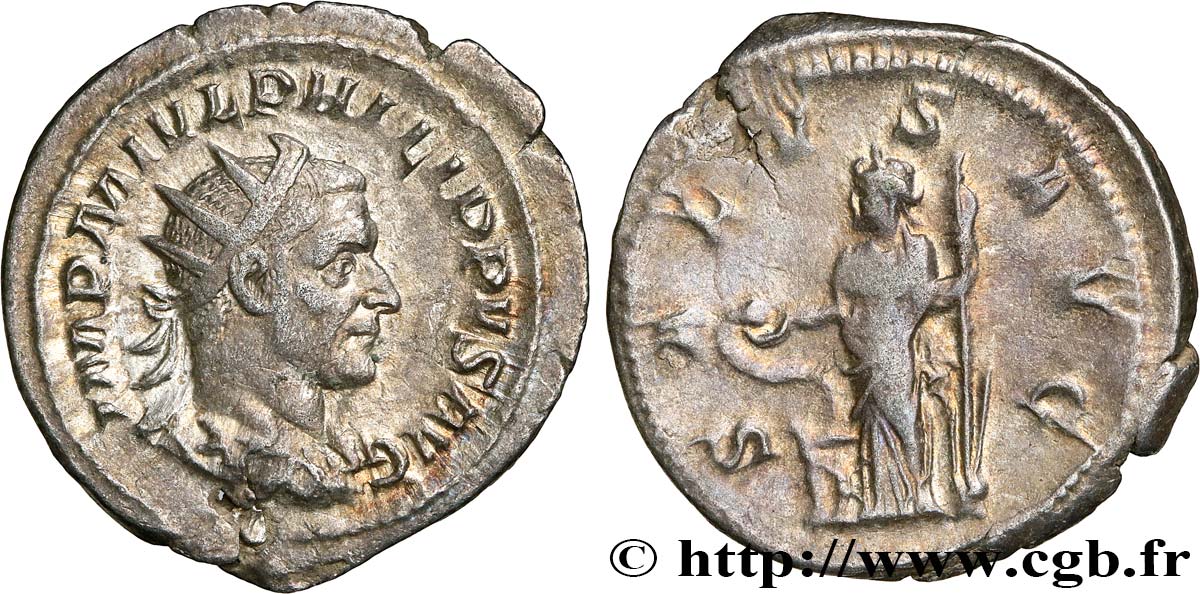 PHILIPPE Ier L&nbsp;ARABE Antoninien TTB+/TTB