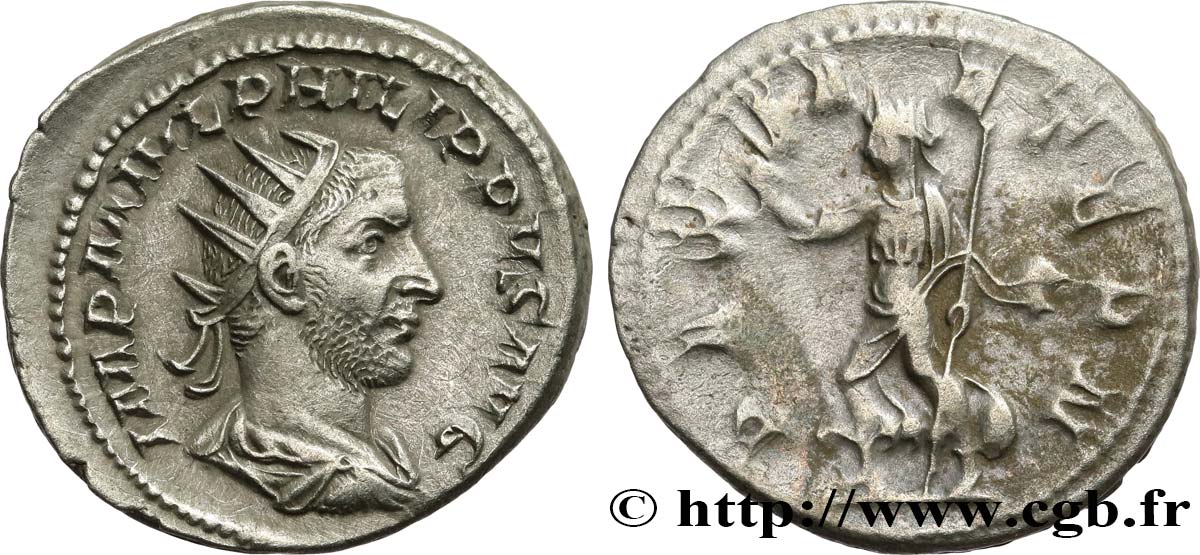 PHILIPPUS I. ARABS Antoninien VZ/SS
