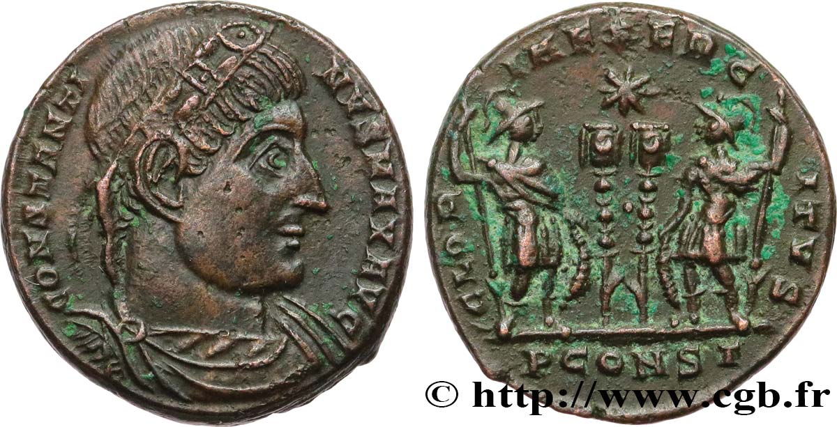 CONSTANTINE I THE GREAT Centenionalis ou nummus AU/AU