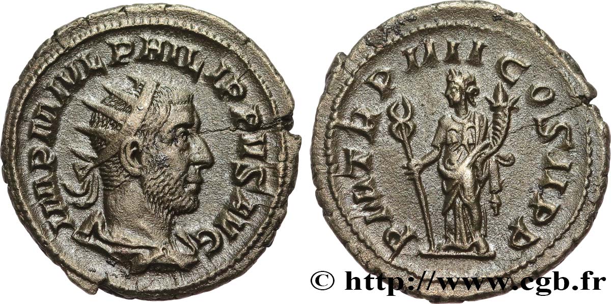 PHILIPPUS I. ARABS Antoninien fVZ