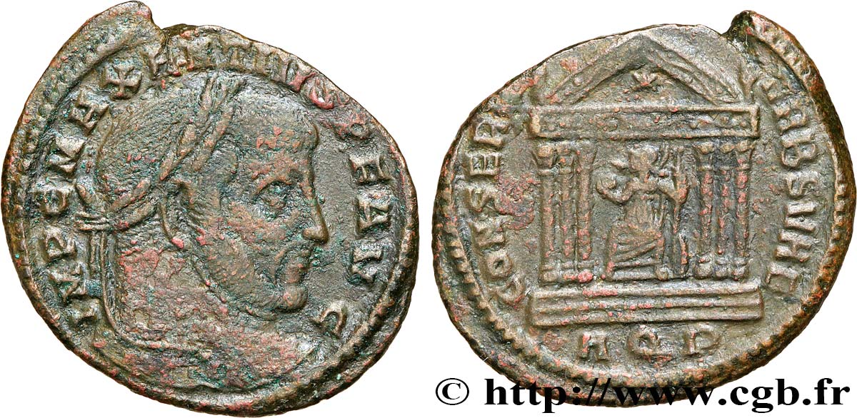 MAXENTIUS Follis ou nummus fSS