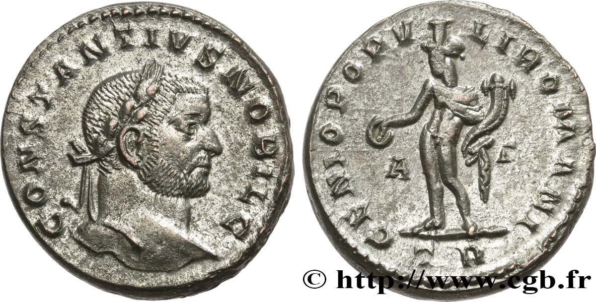 CONSTANTIUS I Follis ou nummus AU
