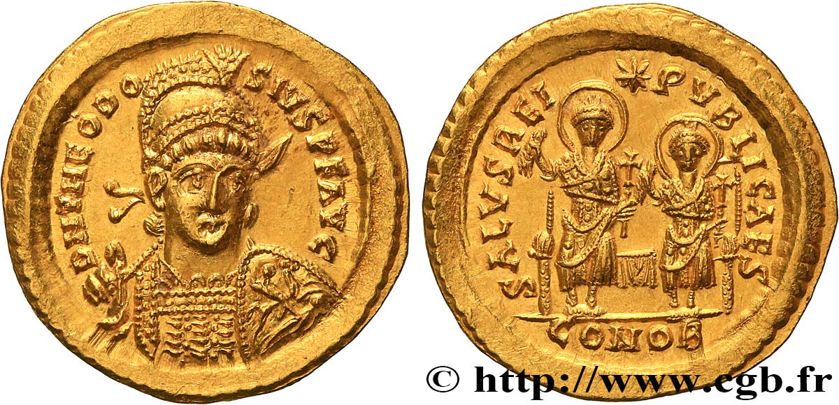 THEODOSIUS II Solidus fST